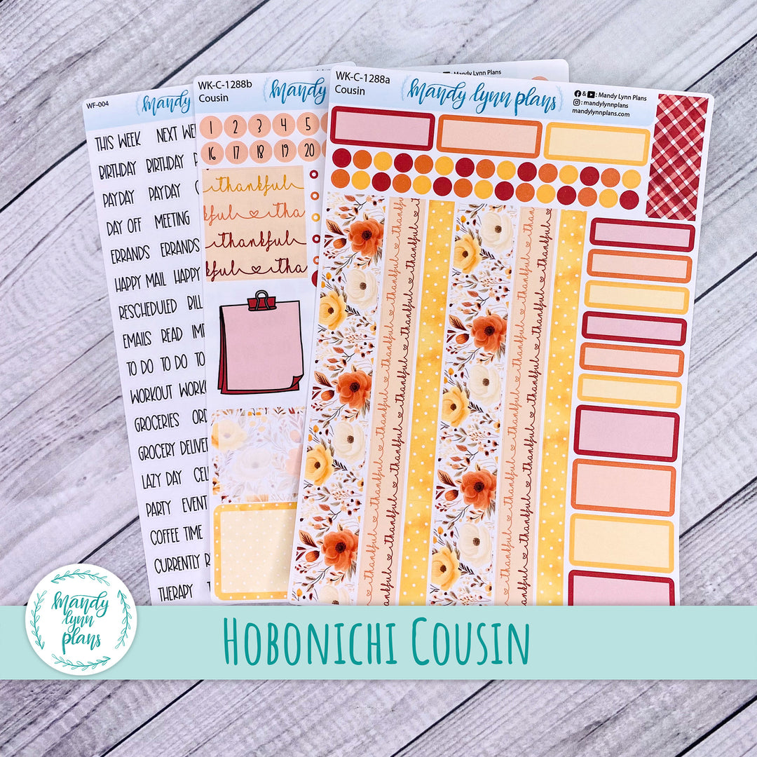 Hobonichi Cousin Weekly Kit || Thankful || WK-C-1288