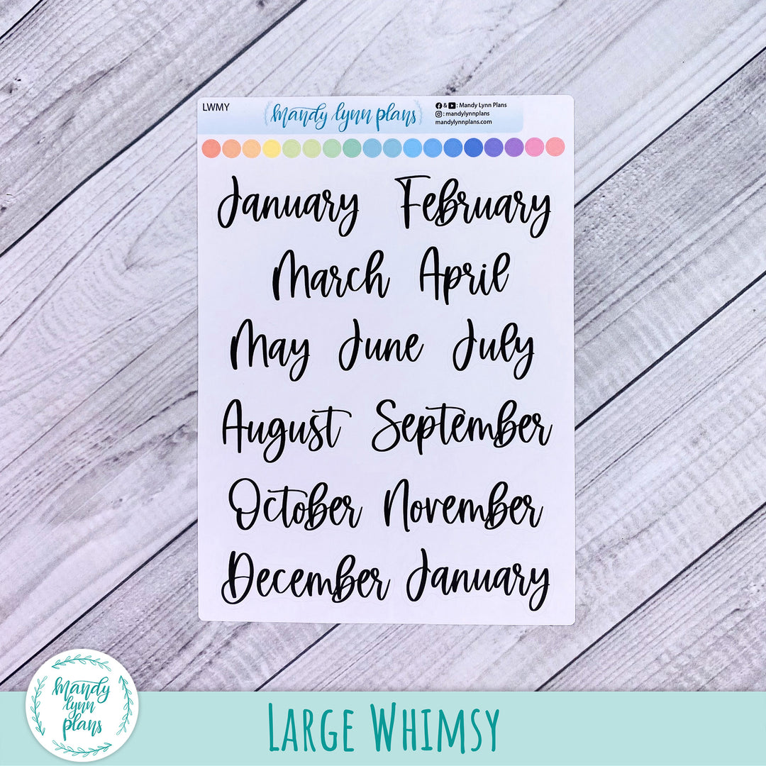 Months of the Year Scripts