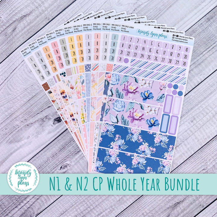 Whole Year Bundle || 3 Design Options || 12 Any Month Kits || N1 & N2 Common Planner