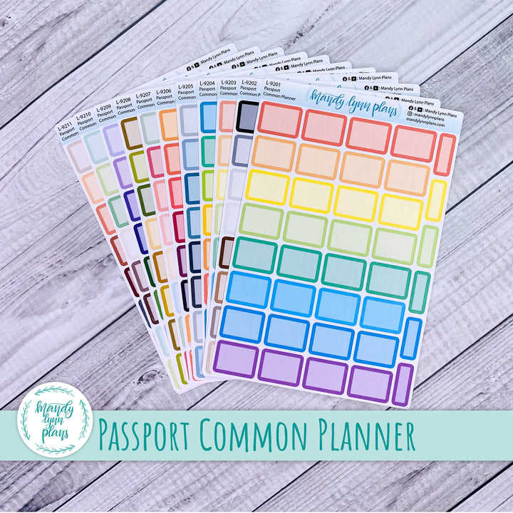 Passport Common Planner || Large Labels