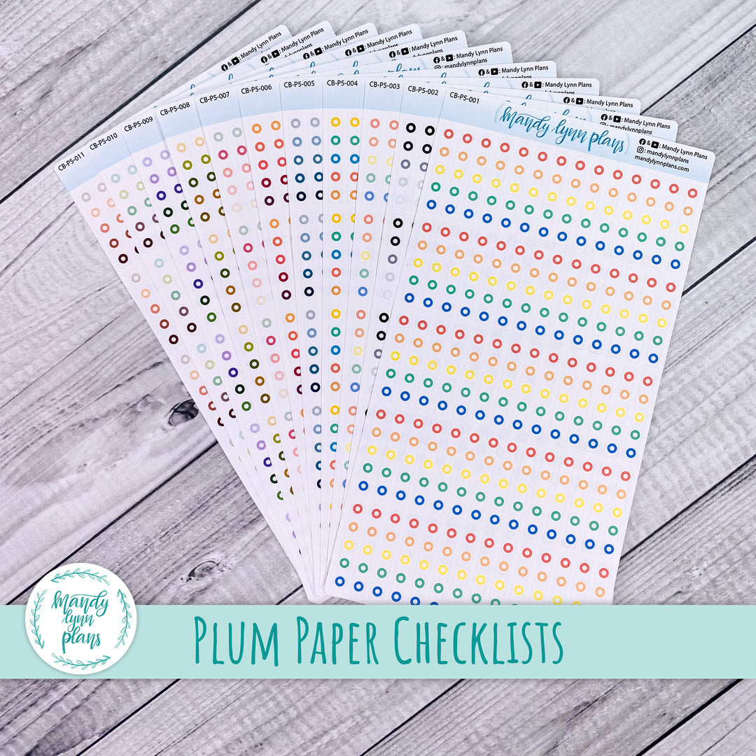 A5 & 7x9 Plum Paper || Checklists