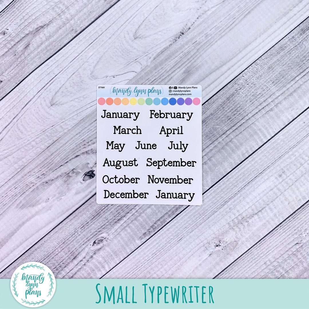 Months of the Year Scripts