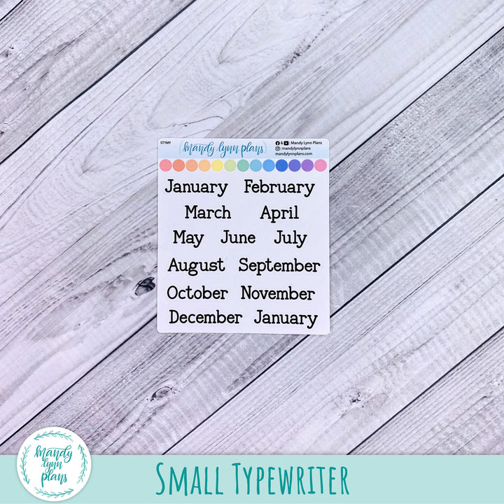 Months of the Year Scripts