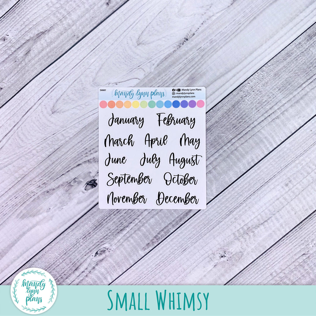 Months of the Year Scripts