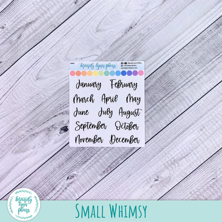 Months of the Year Scripts