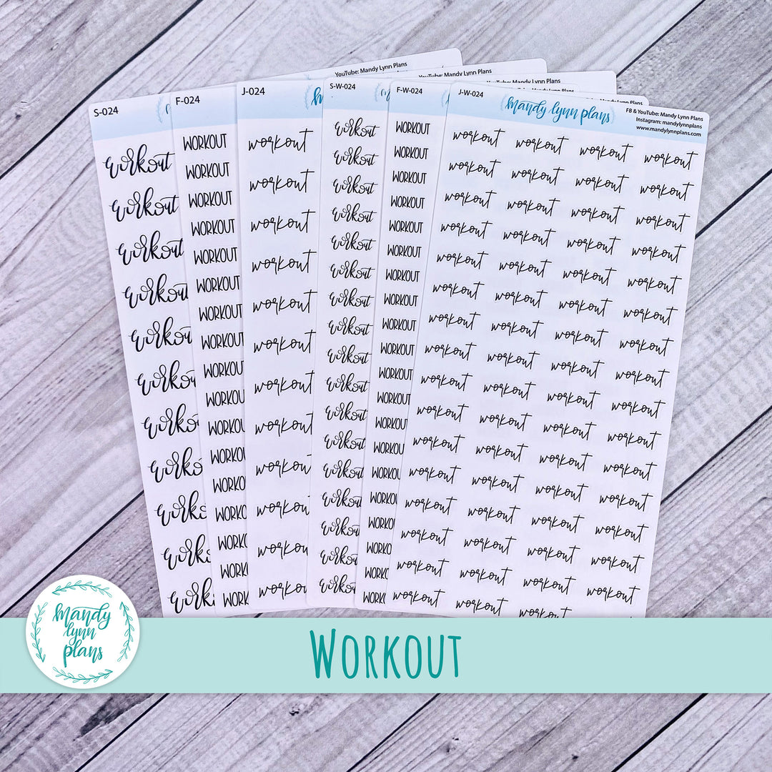 Workout Scripts || 024