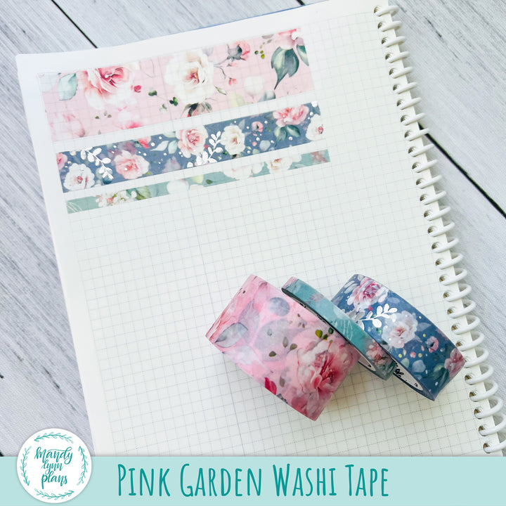 February Hobonichi Weeks Dashboard || Pink Garden || R-W-2251