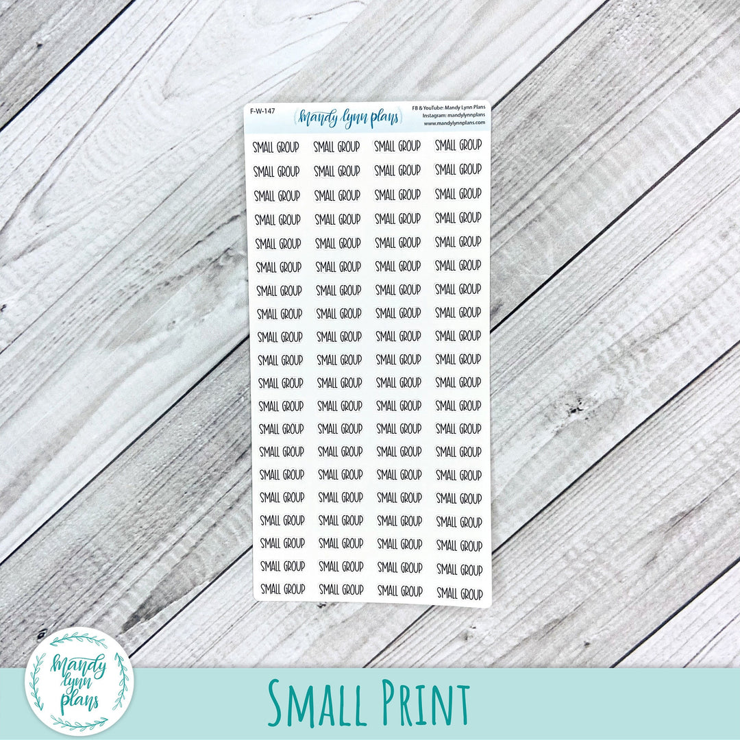 Small Group Scripts || 147