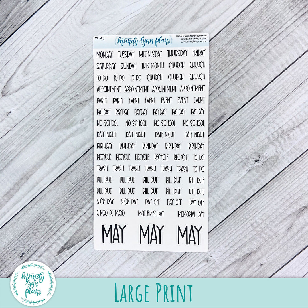 May Monthly Scripts