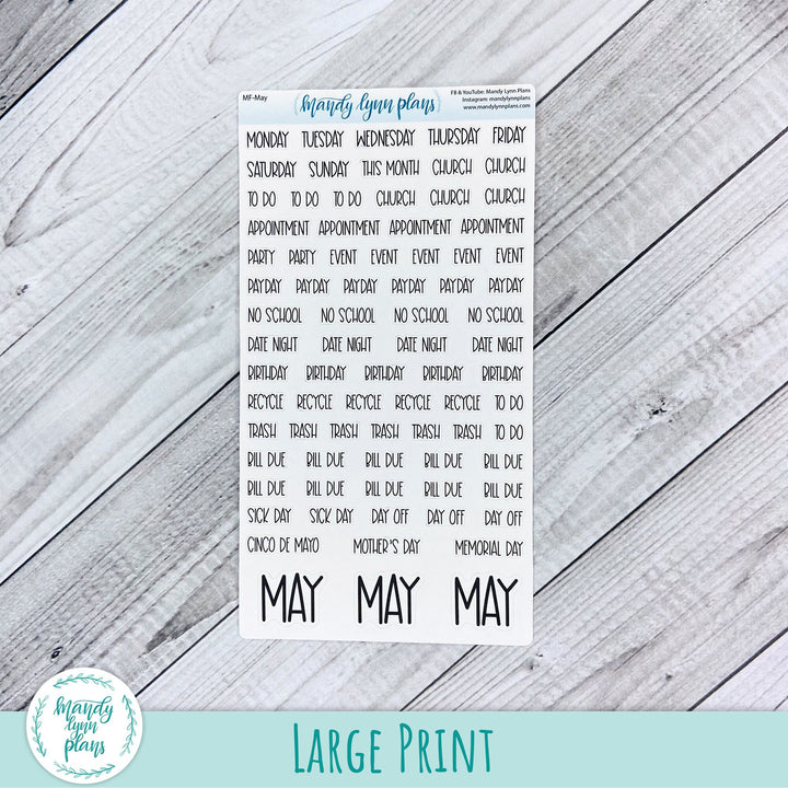 May Monthly Scripts