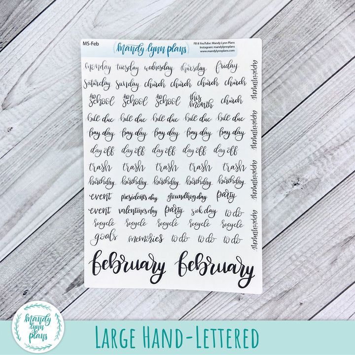 February Monthly Scripts