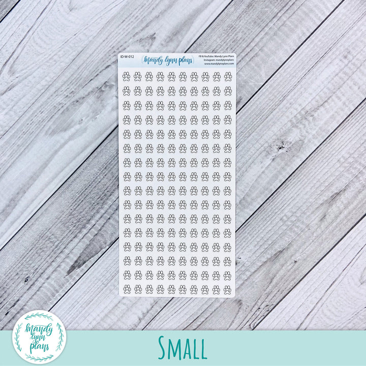 Paw Print Icon Doodles || ID-012