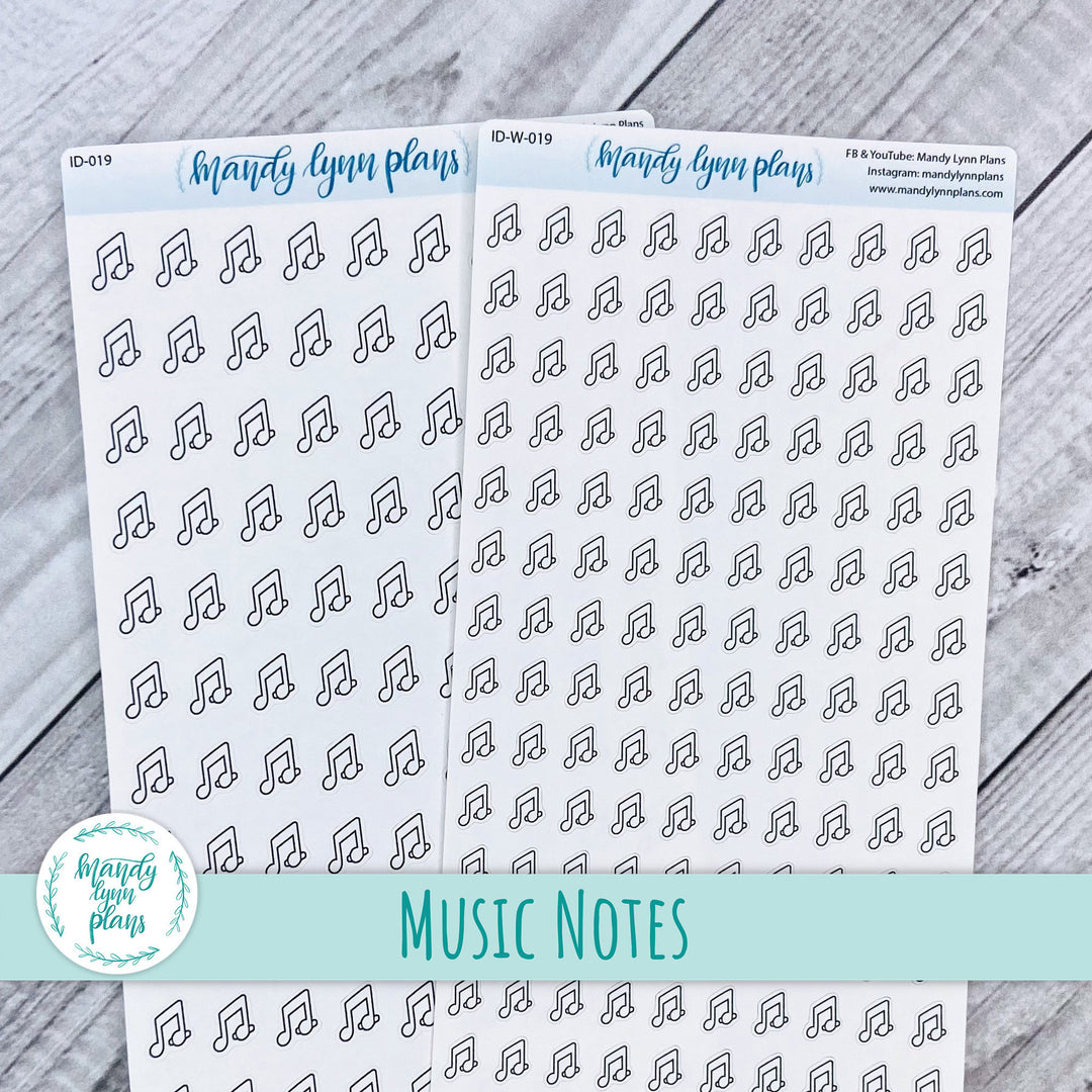 Music Note Icon Doodles || ID-019