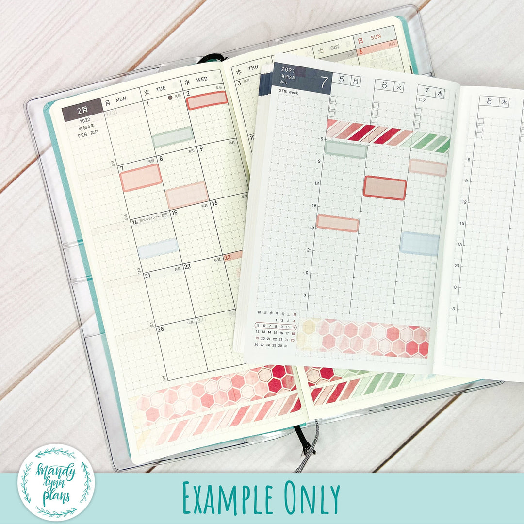 Hobonichi Weeks Large MONTHLY VIEW Labels || A6 Hobonichi WEEKLY VIEW