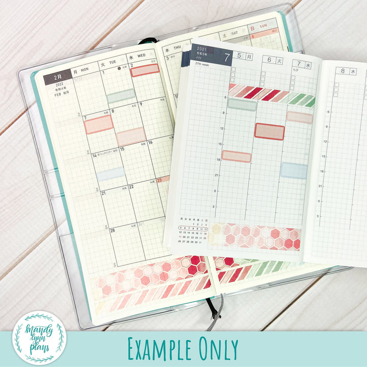 Hobonichi Weeks Large MONTHLY VIEW Labels || A6 Hobonichi WEEKLY VIEW