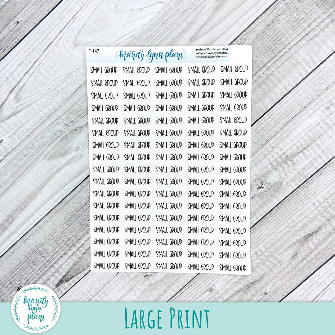Small Group Scripts || 147