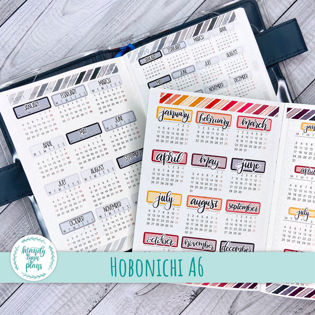 Hobonichi A6 Year at a Glance