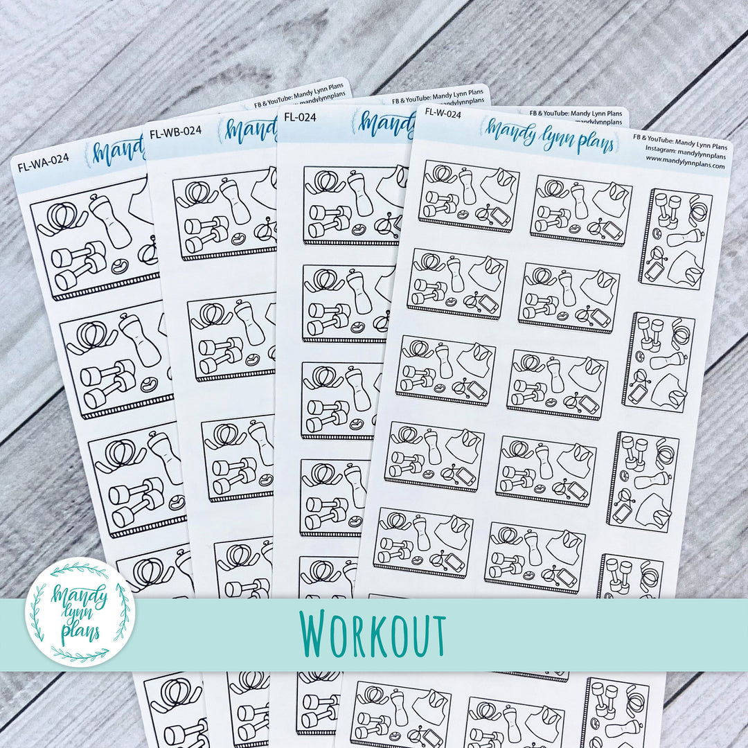 Workout Flat Lay ||  24