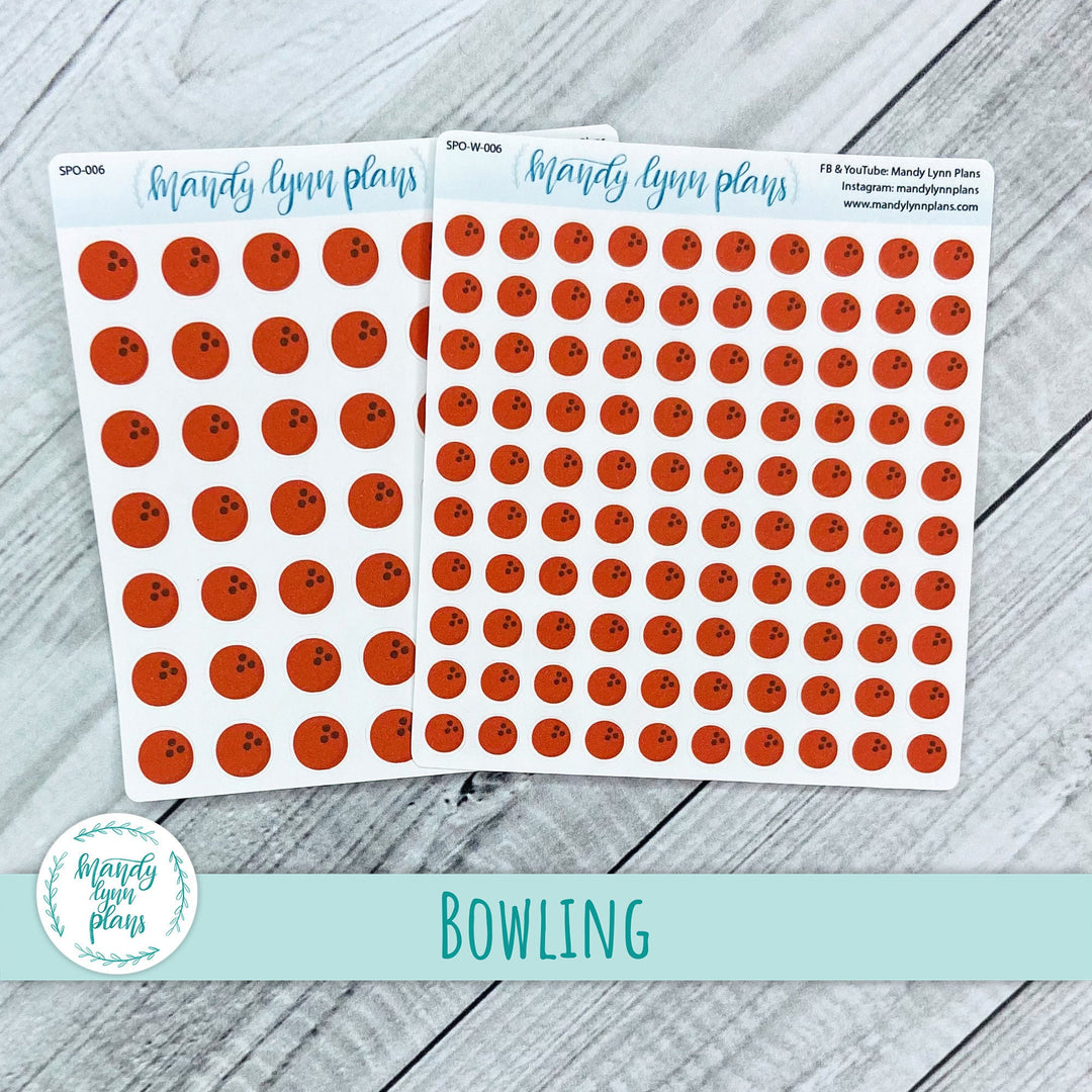 Bowling Sports Stickers || 006