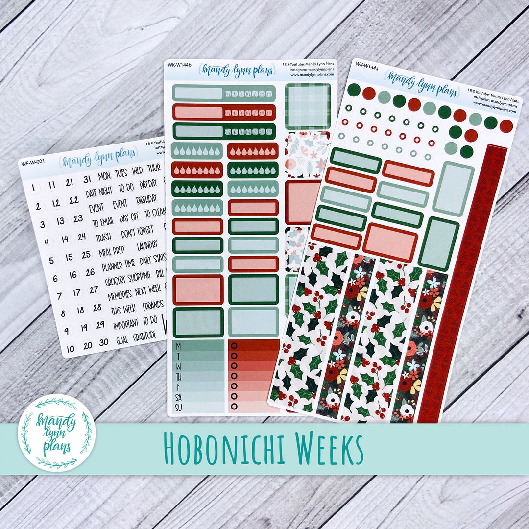 Hobonichi Weeks Weekly Kit || Berry Merry Christmas || WK-W144