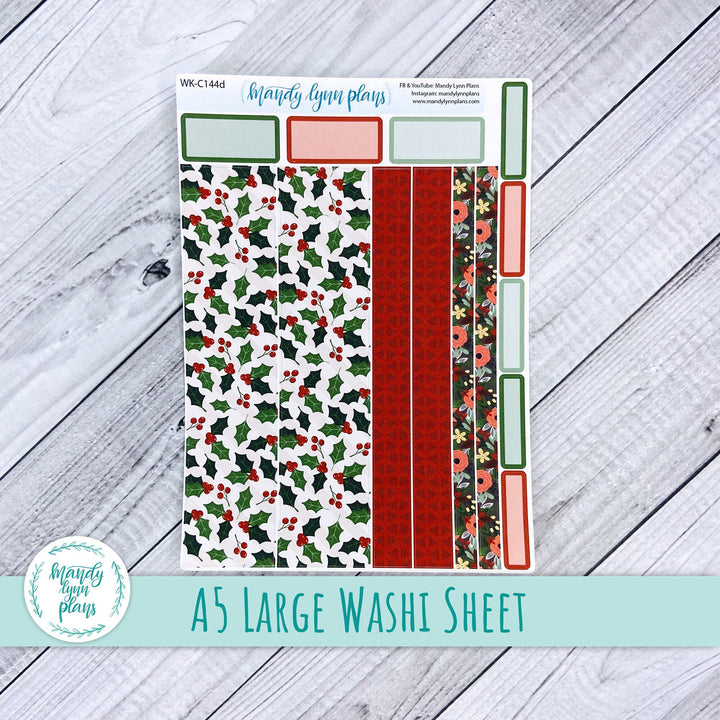 Berry Merry Christmas Large Washi Sheet || WK-C144D