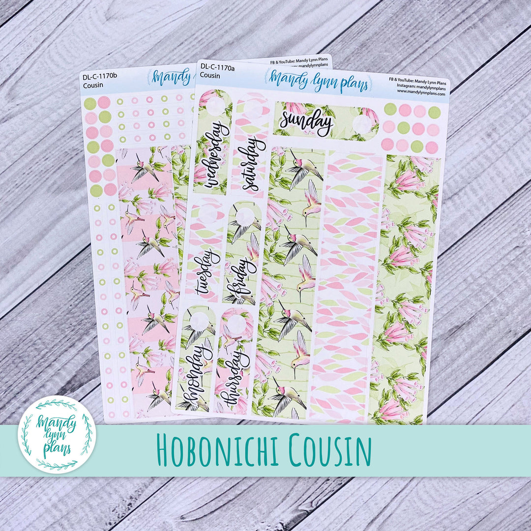 Hobonichi Cousin Daily Kit || Hummingbirds || DL-C-1170