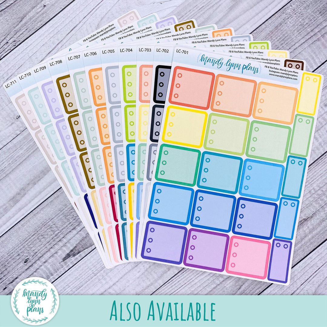 Hobonichi Cousin Skinny Labels with Checklist Circle || 1 Hour