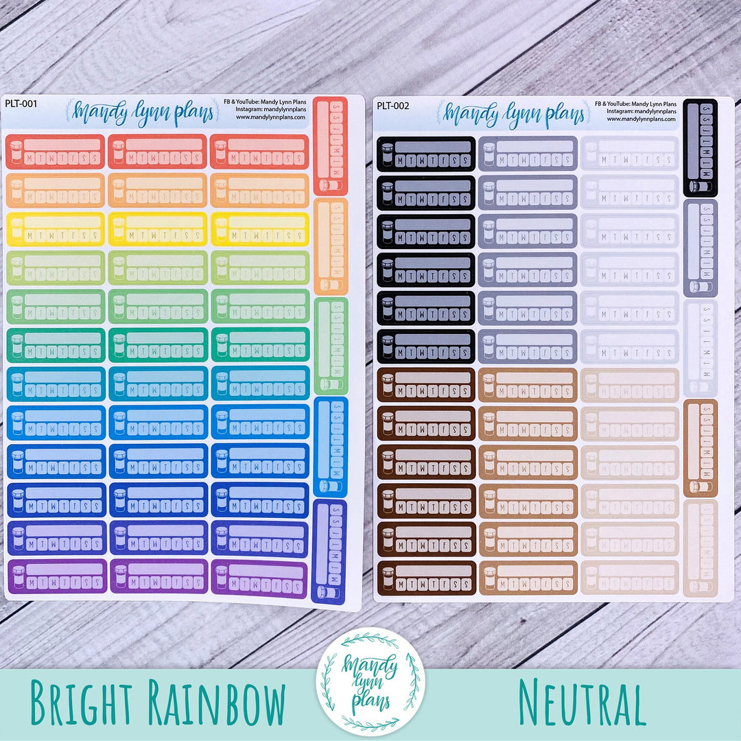 Weekly Pill Trackers