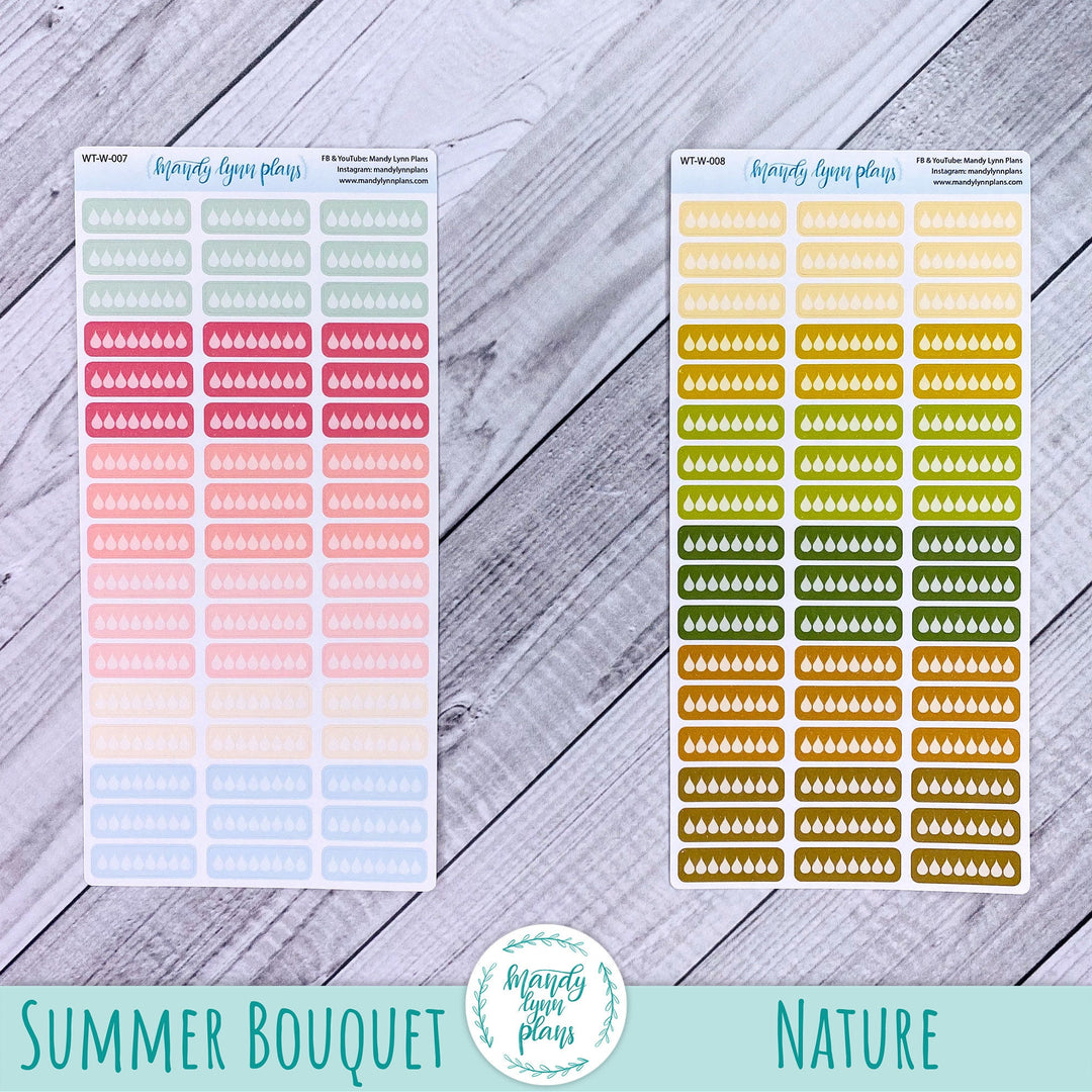 Hobonichi Weeks and A6 Water Trackers