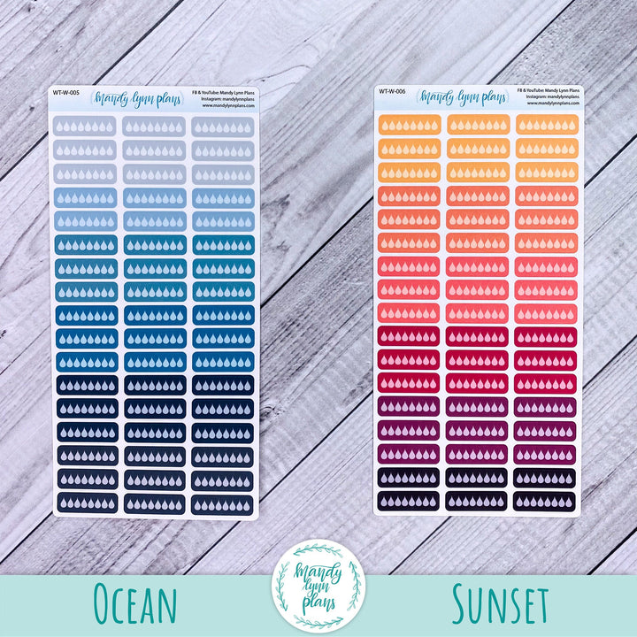 Hobonichi Weeks and A6 Water Trackers