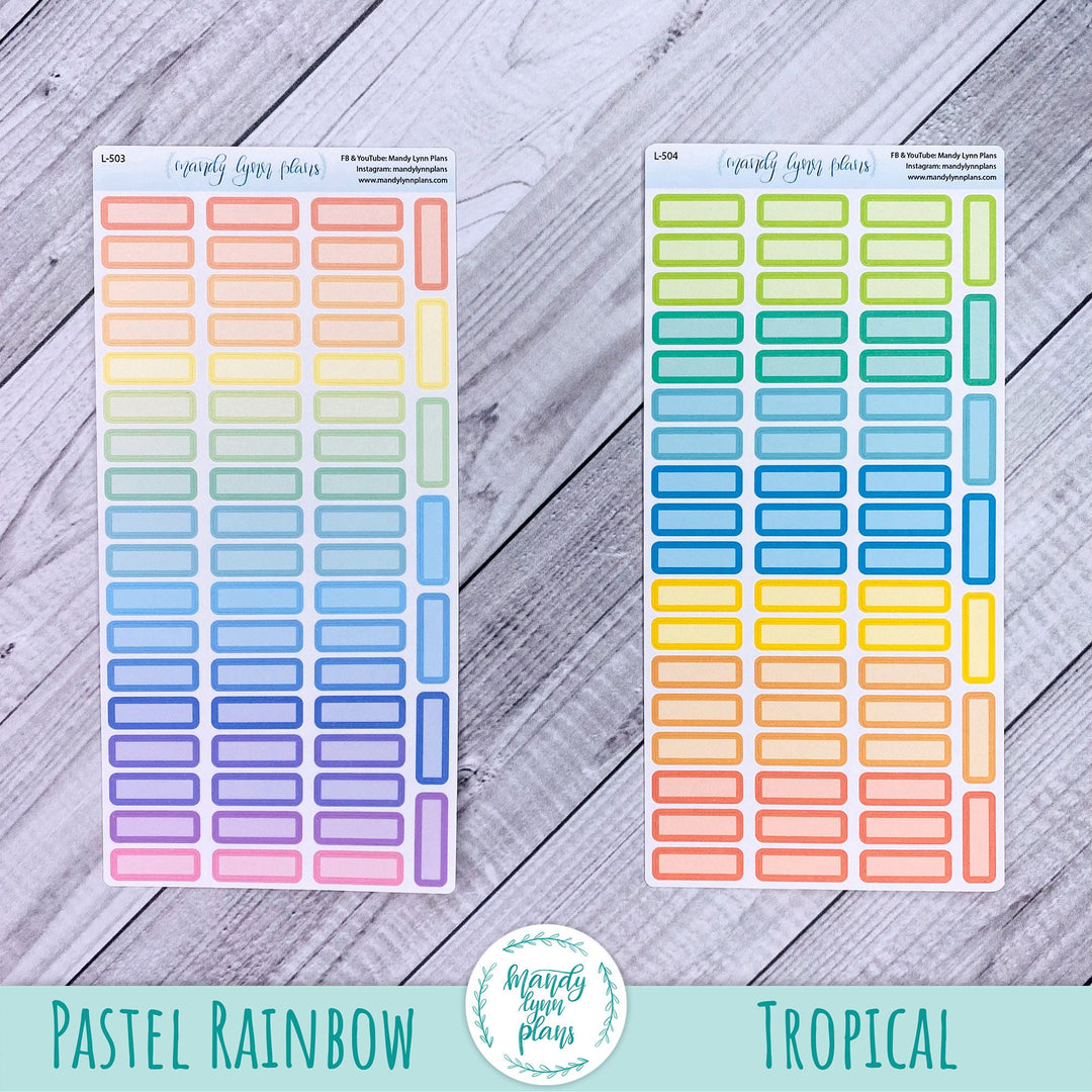 Hobonichi Weeks Skinny MONTHLY VIEW Labels || A6 Hobonichi WEEKLY VIEW