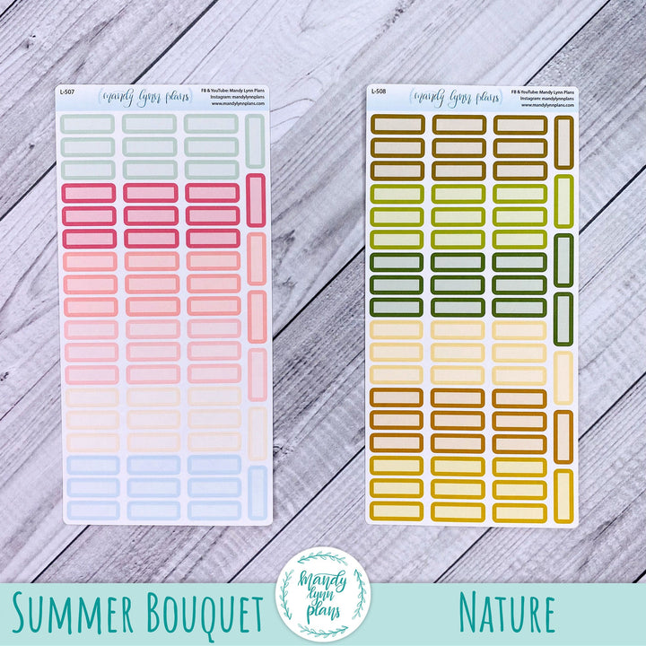 Hobonichi Weeks Skinny MONTHLY VIEW Labels || A6 Hobonichi WEEKLY VIEW