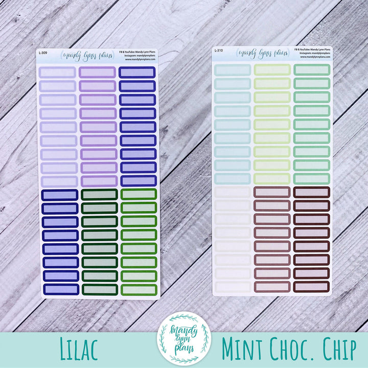 Hobonichi Weeks Skinny WEEKLY VIEW Labels || A6 Hobonichi MONTHLY VIEW