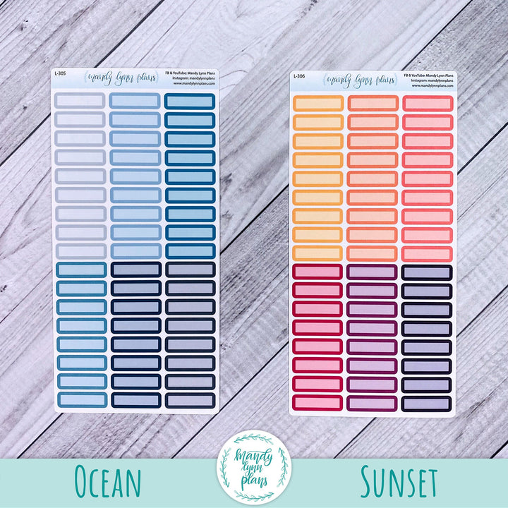 Hobonichi Weeks Skinny WEEKLY VIEW Labels || A6 Hobonichi MONTHLY VIEW