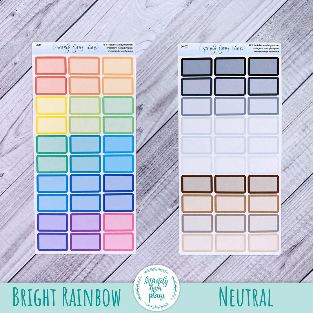 Hobonichi Weeks Large WEEKLY VIEW Labels || A6 Hobonichi MONTHLY VIEW