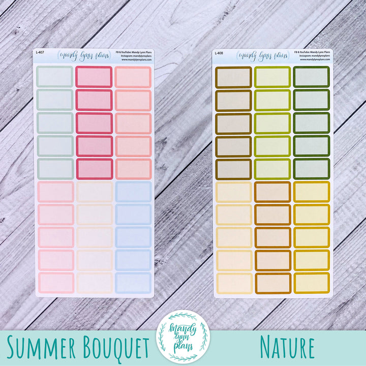 Hobonichi Weeks Large WEEKLY VIEW Labels || A6 Hobonichi MONTHLY VIEW