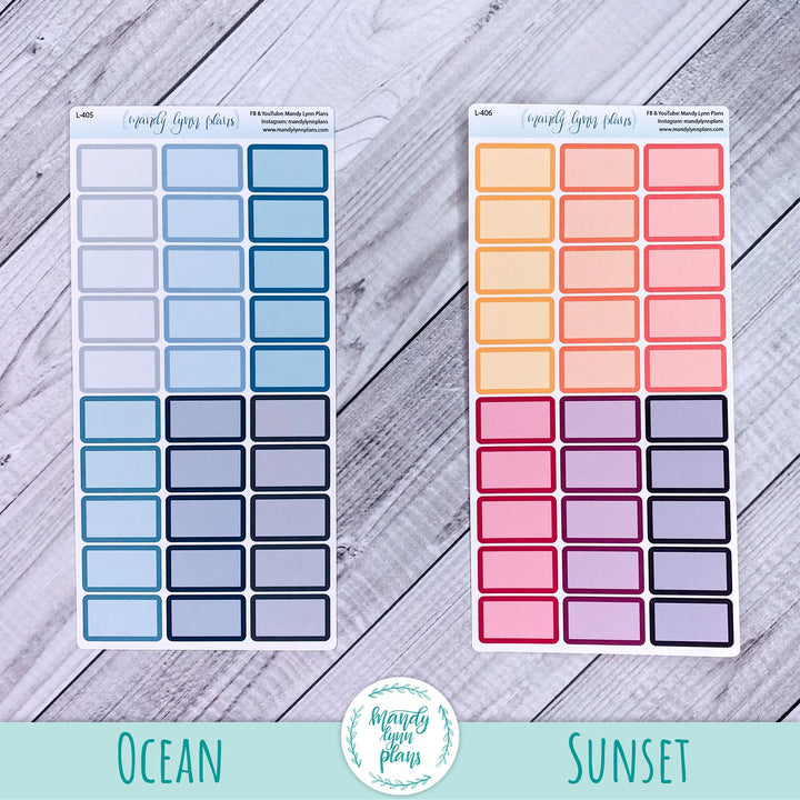 Hobonichi Weeks Large WEEKLY VIEW Labels || A6 Hobonichi MONTHLY VIEW