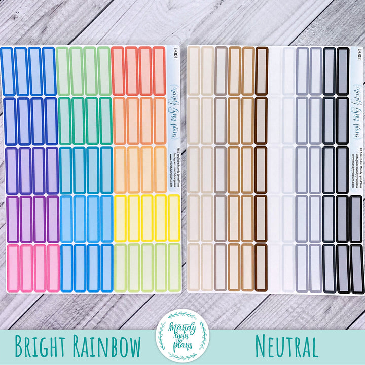 Hobonichi Cousin Skinny Labels || 1 Hour