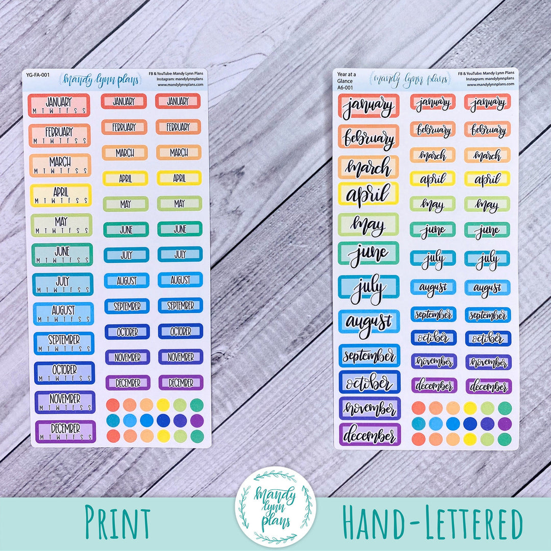 Hobonichi A6 Year at a Glance