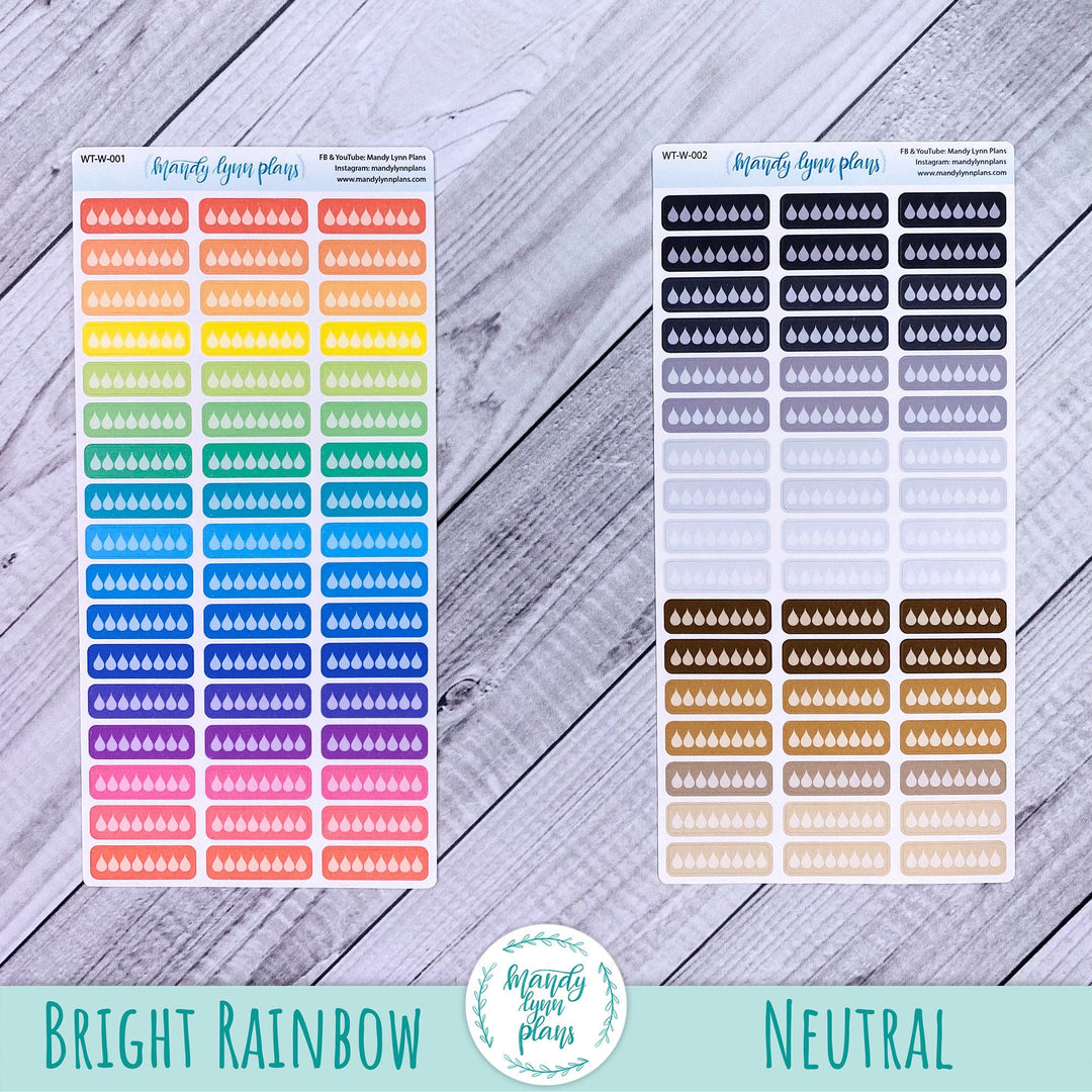 Hobonichi Weeks and A6 Water Trackers