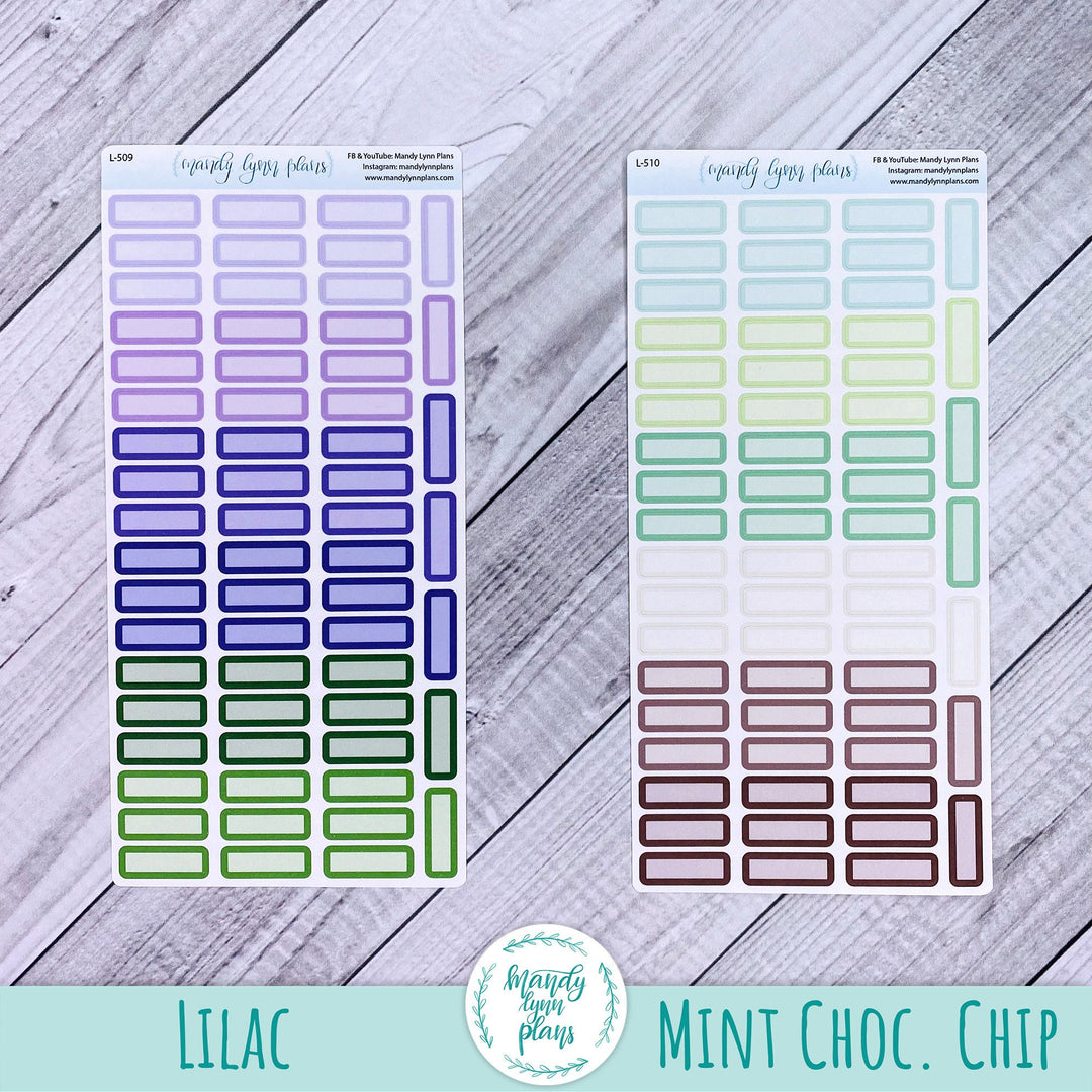 Hobonichi Weeks Skinny MONTHLY VIEW Labels || A6 Hobonichi WEEKLY VIEW