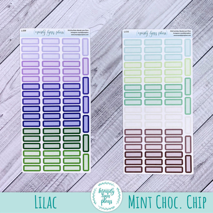 Hobonichi Weeks Skinny MONTHLY VIEW Labels || A6 Hobonichi WEEKLY VIEW