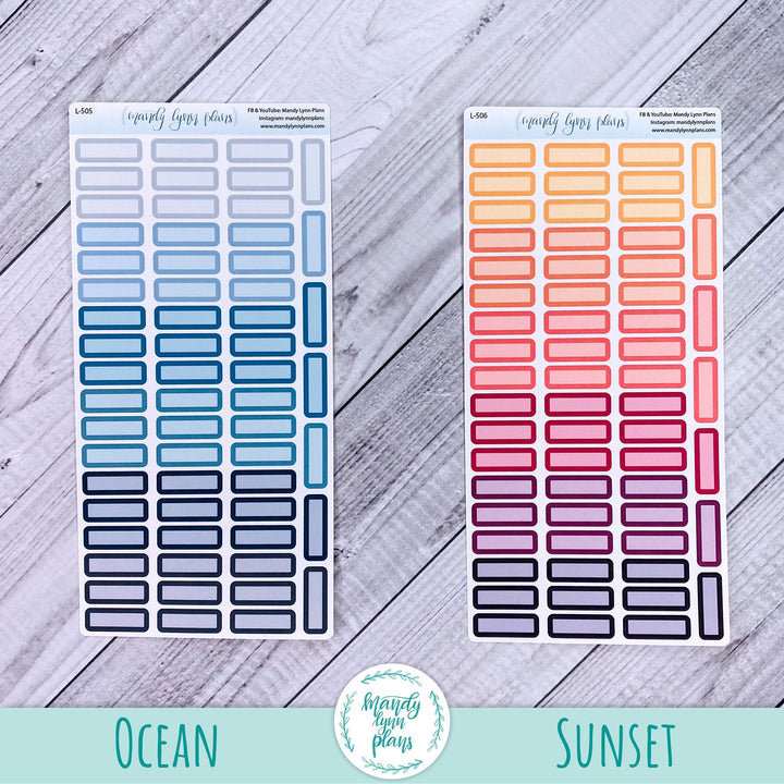 Hobonichi Weeks Skinny MONTHLY VIEW Labels || A6 Hobonichi WEEKLY VIEW