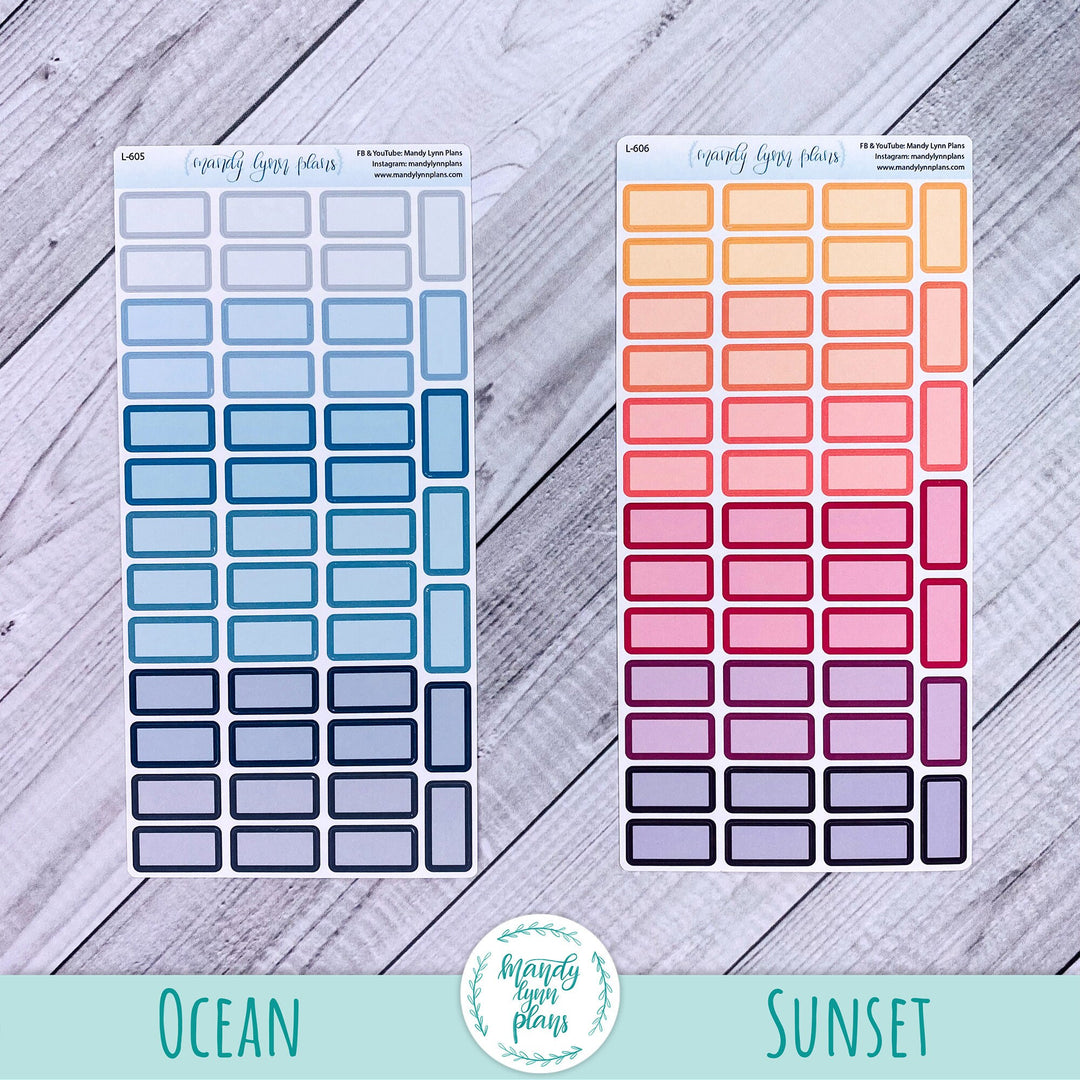 Hobonichi Weeks Large MONTHLY VIEW Labels || A6 Hobonichi WEEKLY VIEW