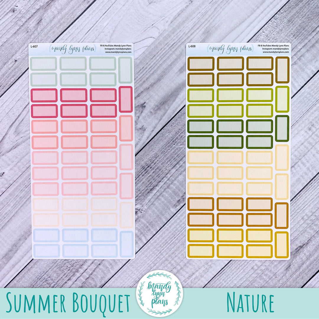 Hobonichi Weeks Large MONTHLY VIEW Labels || A6 Hobonichi WEEKLY VIEW