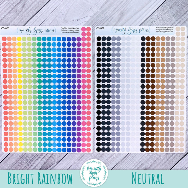 Small Colored Planner Dots