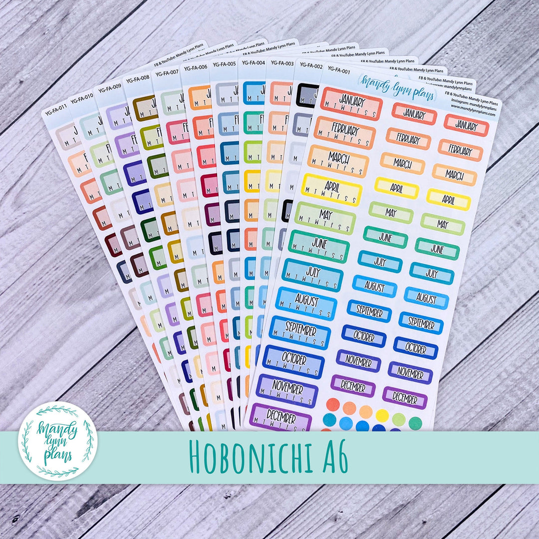 Hobonichi A6 Year at a Glance