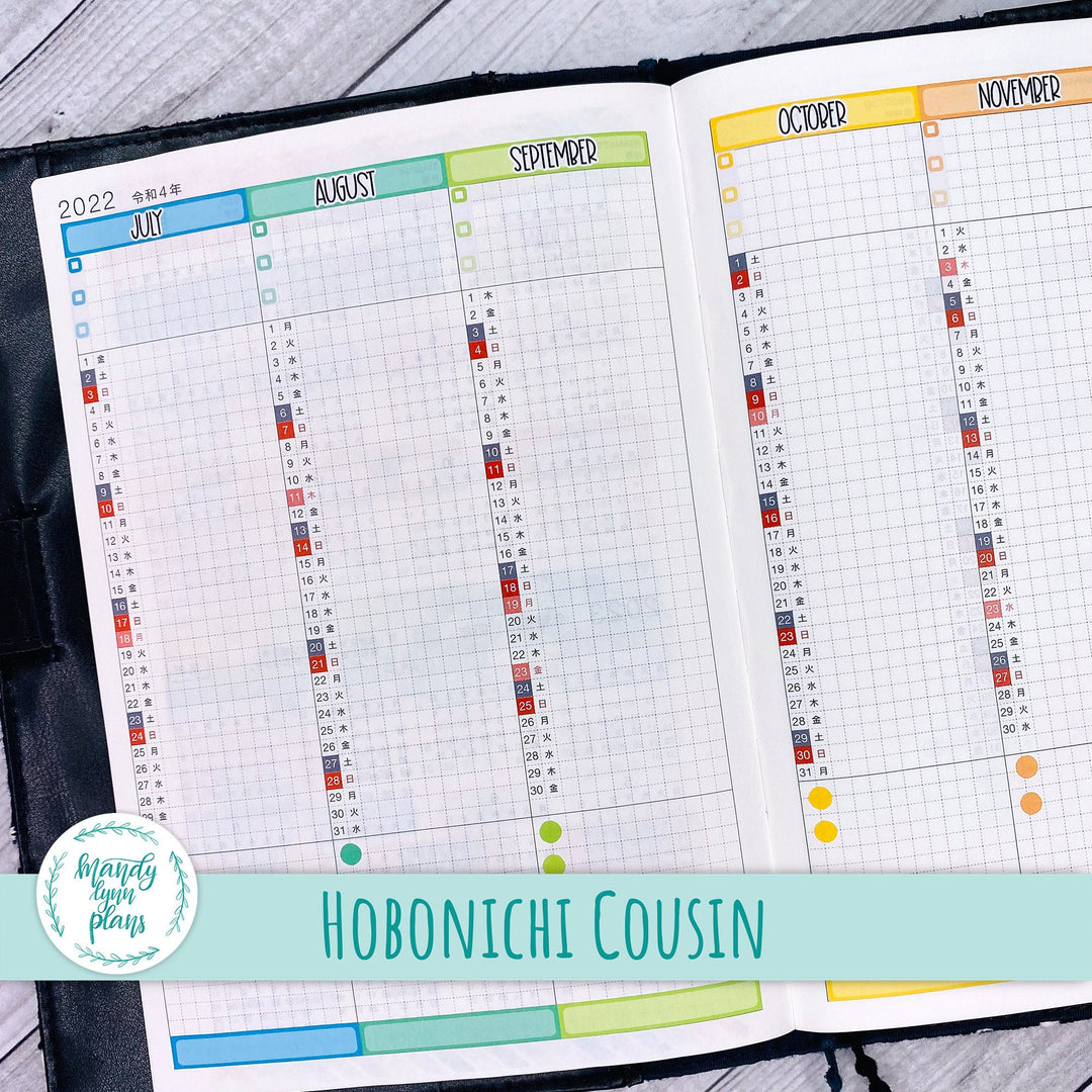 Hobonichi Cousin Yearly Index