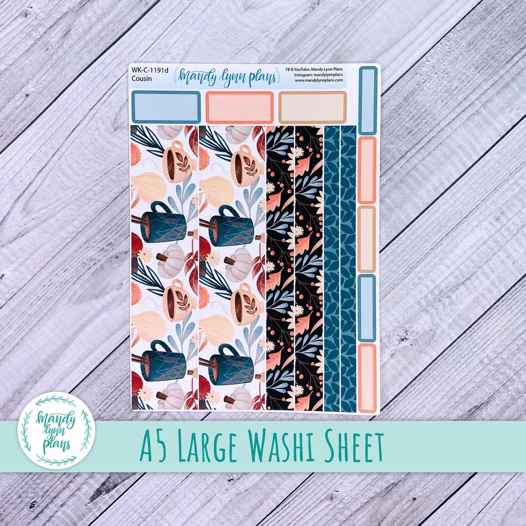 Fall Market Large Washi Sheet || WK-C-1191D
