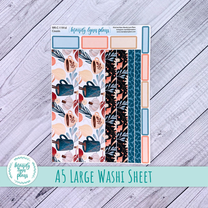 Fall Market Large Washi Sheet || WK-C-1191D